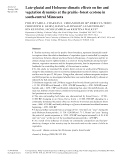 Late-glacial and Holocene climatic effects on fire