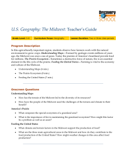 Teacher`s Guide U.S. Geography: The Midwest