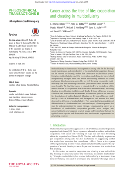 Cancer across the tree of life: cooperation and cheating