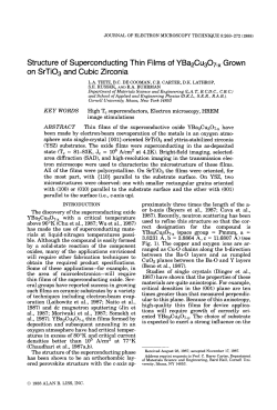 Structure of superconducting thin films of YBa2Cu3O7[minus]x