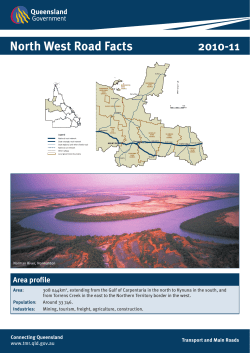 Area profile North West Road Facts 2010-11