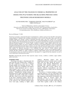 analysis of the changes in chemical properties of dissolving pulp