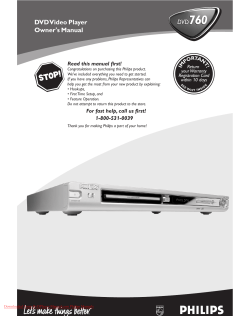 Philips DVD760 User Guide Manual - DVDPlayer
