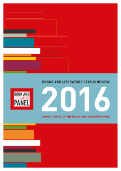 BOOKS AND LITERATURE STATUS REVIEW