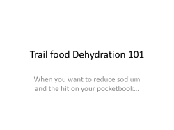 Trail food Dehydration 101 - AMC