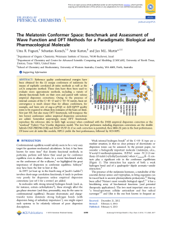 The Melatonin Conformer Space: Benchmark and Assessment of