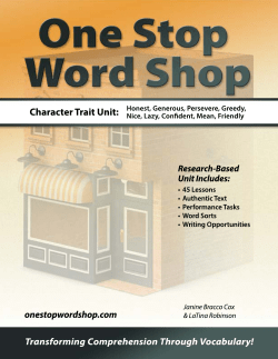 Anchor Page: HONEST - One Stop Word Shop