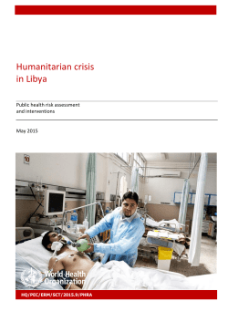 Humanitarian crisis in Libya