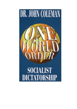 One World Order: Socialist Dictatorship