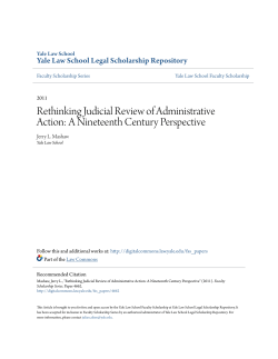 Rethinking Judicial Review of Administrative Action