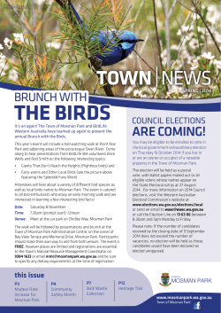 THE BIRDS - Town of Mosman Park
