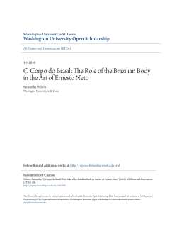 The Role of the Brazilian Body in the Art of Ernesto Neto
