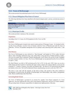 Chenango County Hazard Mitigation Plan - Section 9.11