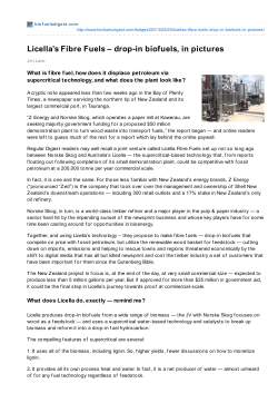 Licella`s Fibre Fuels &ndash; drop