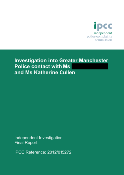 Final Report CULLEN - Independent Police Complaints