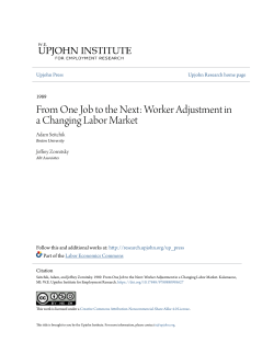 From One Job to the Next: Worker Adjustment in