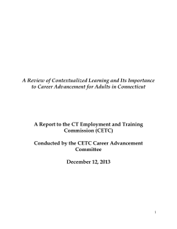 A Review of Contextualized Learning and Its Importance to Career