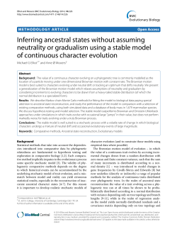 Inferring ancestral states without assuming neutrality or gradualism
