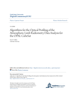 Algorithms for the Optical Profiling of the Atmospheric Limb