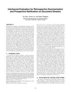 Interleaved Evaluation for Retrospective Summarization and