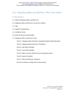 4.C. Mapping Allies and Barriers. Who Can Help?