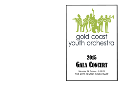 the arts centre gold coast - Gold Coast Youth Orchestra