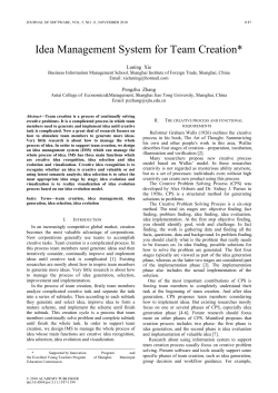 Idea Management System for Team Creation