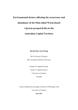 Environmental factors affecting the occurrence and abundance of