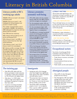 Literacy in British Columbia