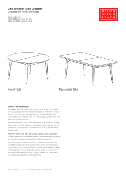 Odin Extension Table Collection Designed by Norm Architects
