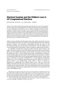 Electoral Surprise and the Midterm Loss in US Congressional