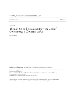 The Not-So-Endless Ocean: How the Cost of Convenience is