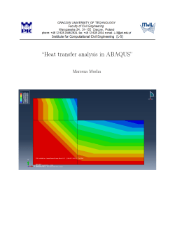 Heat transfer analysis in ABAQUS