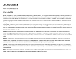 Julius Caesar SUMMARY