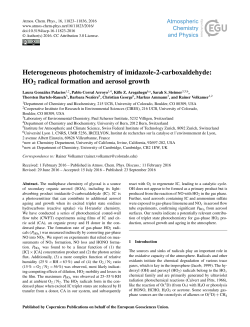 Heterogeneous photochemistry of imidazole-2