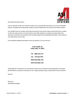 ProfitMaker System Detail
