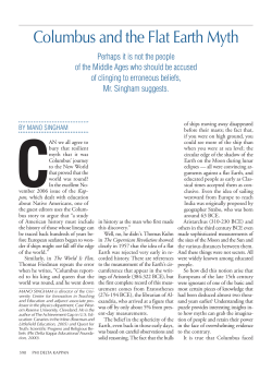 Columbus and the Flat Earth Myth