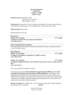 Minutes 10/14/2008 - Town of Hubbardston