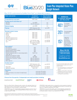 40% 20% 15% - Blue Cross Blue Shield MA