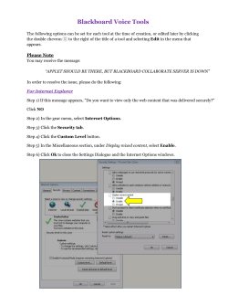 Blackboard Voice Tools