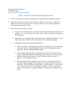 LOGIC &ndash; Lesson 10 - Faith Bible Church