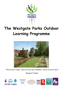 The Westgate Parks Outdoor Learning Programme