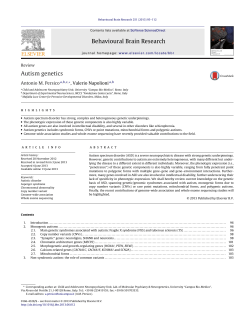 Autism genetics - Yale Child Study Center