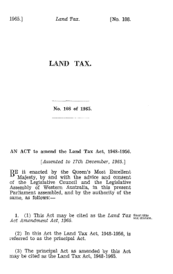 LAND TAX.