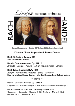 Director / Solo Harpsichord Steven Devine