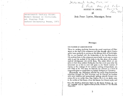 The Baroque Style in Prose - The Center for Programs in