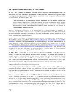 FDIC CyberSecurity Assessments - What Do I need to Know?