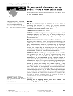 Biogeographical relationships among tropical forests in north