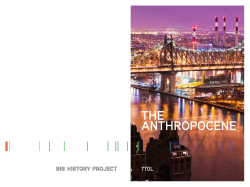 the anthropocene 9 - Big History Project