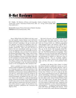 Untitled [Graeme Wynne on The Relations of History and - H-Net